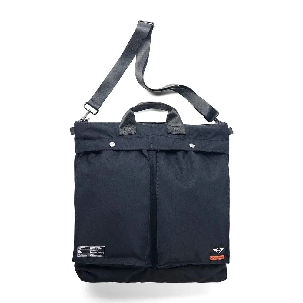 Deus Ex Machina X MINI John Cooper Works Cordura Racing Helmet Tote Bag Black